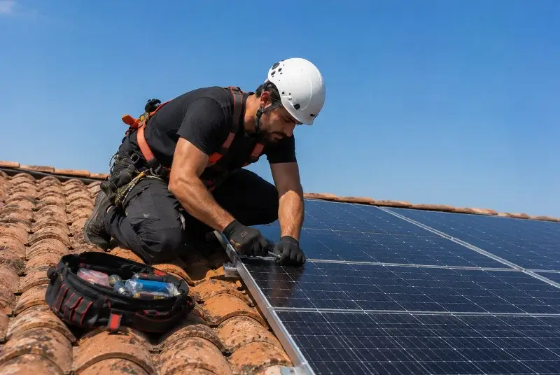 Maintenance et monitoring de panneaux solaires à Peynier